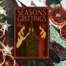 بطاقة تهنئة يول "فرح الأعياد وبركات يول" مع مغلف - تصميم يول الوثني، مثالية لأصدقاء وعائلة الوثنيين، مناسبة لاحتفالات يول، بطاقة تهنئة عيد - متعدد الألوان - مشاهدة 12