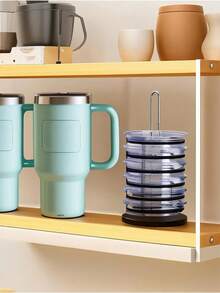 Tumbler Lid Organizers, Tumbler Lid Holders For Kitchen Storage & Organization, Space - Saving Cup Lid Organizer For Tumbler & Tumbler & Tumbler Lids, Silicon Base Secret Santa Gifts For Women,Valentine's Day Gifts, Stocking Fillers, Personalised Gifts, Christmas Gifts - Multicolor - View 7