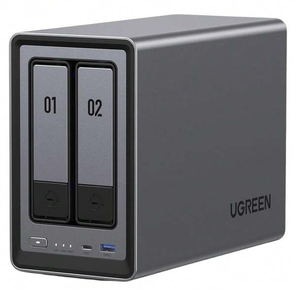 Servidor NAS  NASync DXP2800 Intel N100 12th Gen 4 Core 2 bahias SATA hasta 48TB almacenamiento