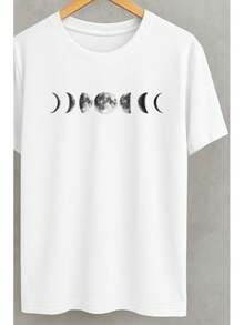 Blusa Feminina Camiseta T-Shirt Fases Da Lua Lançamento Algodão Premium Blusa Feminina Estilosa