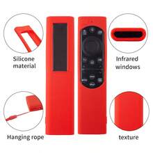 1个电视遥控器硅胶套，兼容BN59-01385A / BN59-01391A BN59-1386D，隔热，适合闺蜜节、小狗、嘉年华、派对装饰、厨房装饰、家居用品、母亲节礼物、卧室装饰、花园、夏季、海滩、旅行必备、房间装饰、软萌玩具、毕业季等场合。 - 彩色 - 查看 11