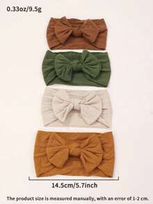 bilicaca 5 dây buộc tóc trẻ em màu kẹo có nơ, dây bản rộng, hoàn hảo cho tiệc sinh nhật và ngày lễ, phụ kiện tóc lý tưởng cho bé gái và trẻ sơ sinh. Tình yêu Valentine - Nhiều màu - Xem 3