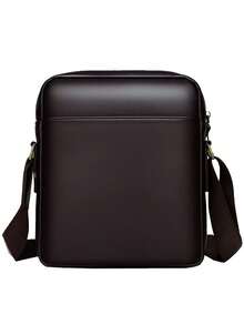 男士单肩包，纹理斜挎包，休闲挂式斜挎包，竖款商务包 - 彩色 - 查看 2