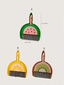 طقم فرشاة وجاروف مصغر جديد للمنزل، مناسب للأطفال والطلاب (1 فرشاة + 1 جاروف)، هدية شخصية، ديكور عيد الميلاد، للمنزل والتنظيف، مناسب للمطبخ والحمام والمنزل والأغراض المنزلية