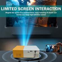 1080P Portable Projector - Compact Box Design, Quiet Operation, Multi-Device Support (USB/Wireless/3.5mm Audio), Ideal For Camping, RV, Home And Office - Great Gift Choice, Car Camping Accessory, Versatile Connectivity, Fashionable Modern Style, High-Quality Display