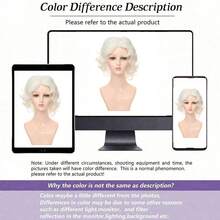 Trang phục bà già với tóc giả, phụ nữ trung niên và lớn tuổi, trang phục cosplay bà già tóc ngắn xoăn, bộ đồ hóa trang vui nhộn kèm tóc giả, mũ, vòng cổ ngọc trai, trang phục bà già thực tế, bộ trang phục bà già Halloween và Giáng sinh. - Nhiều màu - Xem 10