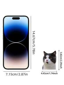 50张/包 可爱有趣的狗狗脸贴纸，防水自粘纸，适用于装饰杯子、行李箱、礼品包装/配件，颜色、文字和图案随机 - 彩色 - 查看 12