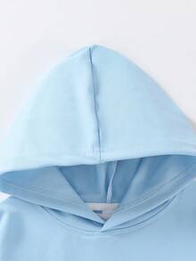 Teenager Student Girl, Ocean Healing Philosophy Printed Pattern, Casual Style, Hooded Sweatshirt, Shopping, School, Party, Travel Outfit Children's Clothes Girls, Girls' Clothes