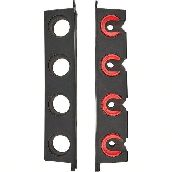 Horizontal Fishing Rod Rack Black Stores 6 Rods Safely And Securely Soft Foam Grip Pads Corrosion Proof Fishing Pole Holder
