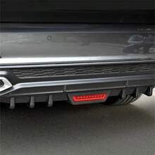 34" Car Rear Bumper Lip With Brake Light, Universal Rear Diffuser Spoiler Compatible With Infiniti F-Ord T-Oyota Corolla Nissan Altima Dodge Charger SXT Chevy Camaro VW Acura (With LED Light) - Black - View 10