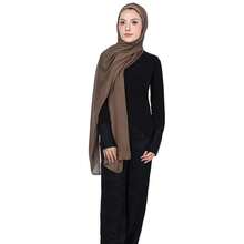 Modal Cotton Hijab Scarf For Women With Undercap Set,ChocoBrown - ChocoBrown - View 4