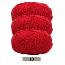 3件組/(140-150g) 5股混色毛線，約50g/件，適合春夏使用，中粗軟線，完美適用於手工編織、DIY手工藝、針織與鉤針，柔軟且多用途 - 彩色 - 查看 47