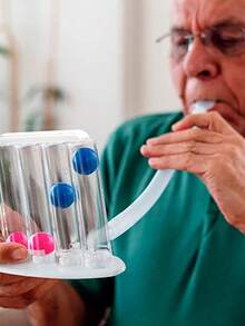 Espirómetro De Incentivo 5000 Ml Ejercitador Pulmonar - Blanco - Ver 2