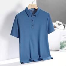 Men's Polo Shirt, Cool Mesh, Elastic Waistband - 藍色 - 查看 2