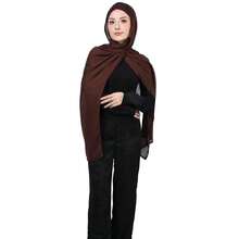 Modal Cotton Hijab Scarf For Women With Undercap Set,CoffeeBrown - CoffeeBrown - View 5