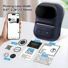 P5 Label Maker Machine With Tape, Small Thermal Sticker Printer Portable Bluetooth