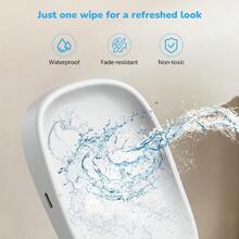 Baby Changing Pad Portable Waterproof Soft PU Pad For Babies Changing Table Lightweight Nappy Change Mat Soft Change Mat Cover Wipeable Changing Pad With Removable Safety Strap Gray