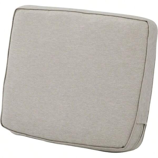 Classic Accessories Montlake FadeSafe WaterResistant 21 X 20 X 4 Inch Patio Lounge Back Cushion Heather Grey Outdoor Loveseat Cushions
