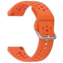 Compatible With Amazfit Bip 6 Band, 22mm Width Silicone Replacement Strap For Amazfit Bip 6 Smartwatch{Inchcolor_nameinch:InchOrangeinch} - Orange - View 4