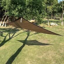 1片高密度聚乙烯防紫外线咖啡棕色遮阳篷遮阳布，户外隐私屏