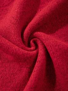 Unisex Casual Crew Neck Patchwork Distressed Hem Long Sleeve Knit Sweater, Loose Fit, Suitable For Autumn And Winter