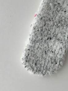 撞色可爱针织手套，保暖绒毛内衬针织手套，适合秋冬季节，学生适用，复古风格 - 拼色小愛心 - 查看 11