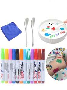 8/11/12/15/16/20/24 Pcs/Set Floating Ink Magic Water Drawing Pens, Educational Toys Colored Markers, Suitable For Painting (Some Colors Random)