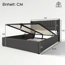 Bed Frames - Gray + Linen - View 2
