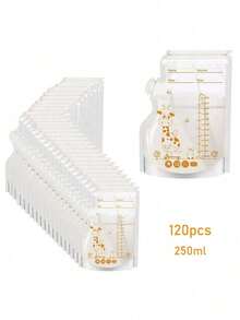 Bolsas De Almacenamiento De Leche Materna, Bolsas De Lactancia Con Canalón Y Soporte - transparente - Ver 1