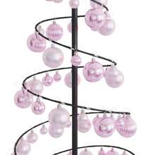 LED Christmas Tree With Baubles 100 LEDs Warm White 150 Cm - Multicolor - View 9