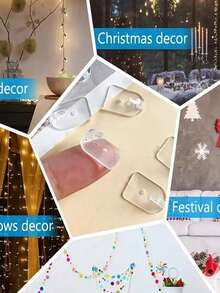 1/9/18/72pcs, Mini Hooks, Necklace Hooks Jewellery Hooks, Mini Multi-Purpose Hooks, Mini Self-Adhesive Hooks, Bedroom Desk Kitchen Bathroom Multi-Purpose Hooks, Wall Mounted Self-Adhesive Hooks, Jewellery Suspension Storage Hooks, Necklace Bracelet Pendant Display Stand - Multicolor - View 7