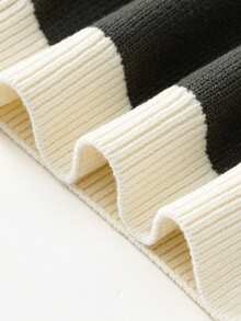 mini bala Kids Embroidered Knit Sweater 2025 Winter, Soft Cozy Baby Pullover