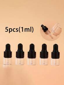 5/10/20 Pcs 1ML Essential Oil Glass Dropper Empty Bottle Sample Bottle, With Glass Pipette Dropper, Used For Eye Dropper Essential Oil Bottle, Perfume Aromatherapy Cosmetics Container, Travel Container Good Things ﻿ - Multicolor - View 11