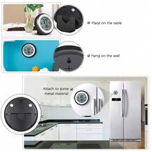 Meichoon Termómetro Higrómetro Interiores y Exteriores,Medidor Electrónico Inalámbrico Humedad Temperatura,Pantallaáctil Redonda Hogar,Digital LCD Probador de Estación Meteorológica,UD02 Verde - verde - Ver 8