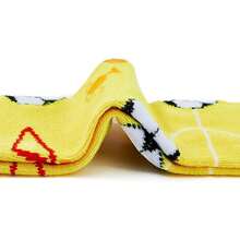 Calcetines para niños hasta la rodilla, uniformes deportivos, calcetines de fútbol, calcetines de tubo para niños y niñas - 1 paquete Z Soccer Amarillo - Ver 10