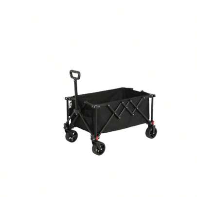 All-Terrain Folding Cart, Sturdy Garden Cart With Adjustable Handle, Versatile Outdoor Vehicle For Camping, Shopping, Sports And Fishing.
