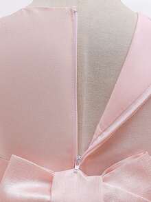 Girls' Floral Pink Layered Cake Tulle Princess Dress, Flower Girl Wedding Party Birthday Pageant Gown (Please Refer To The Size Chart In The Details To Select The Appropriate Size) - Pink - View 10