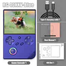 ANBERNIC-consola de juegos portátil RG40XXV, pantalla IPS de 4,0 pulgadas, 64 bits, Linux, WIFI, 256G, PSP, RGB, Joystick, compatible con salida HD, regalo - Bolsa negra - Ver 6
