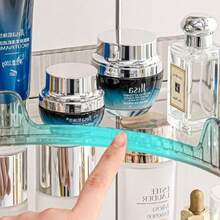 MX  Grey 3-Tier Vanity Organizer - Bathroom Counter Shelf For Cosmetics Toiletries Lotions Perfumes - 灰色 - 查看 3