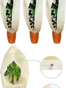 Winter Plant Blanket: Thickened Non-Woven Frost Cover With Thermal & Moisture Control. Keeps Shrubs, Roses & Delicate Plants In Freezing Temps. - Multicolor - View 12