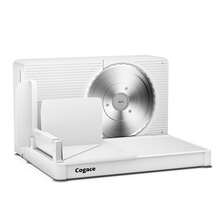Cogace Foldable Meat Slicer, Electric Food Slicer With RSG 6.7" Stainless Steel Blade, Child Lock Protection, 0-20mm Adjustable Thickness, Food Slicer Machine For Meat Bread Cheese Fruits And Vegetables - White - View 2