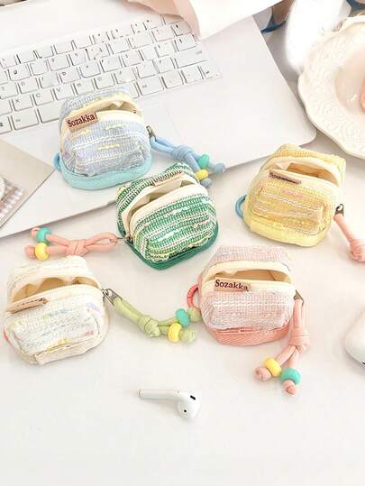 ארנק מטבעות חמוד אחד, נרתיק למפתחות, תיק אחסון מיניאטורי, נרתיק לאוזניות נייד, כיסוי מגן לאוזניות Bluetooth, מחזיק מפתחות, מחזיק מפתחות לרכב, אביזר עשה זאת בעצמך, מתנת יום הולדת, מתנת חתונה, מתנת חג, מתנת מסיבה, מזכרת לאירוע, מתנת חבר