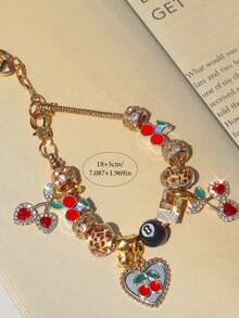 1 pieza Elegante brazalete de acero inoxidable con perlas falsas, diseño de gato cautivador y moño, adecuado para decoraciones de fiestas de damas, regalo del Día de San Valentín