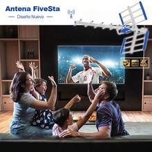 Antena de TV Digital 4K con Amplificador, para Interior/Exterior, Diversos Diseños, Regalo Agradable, Onda Terrestre Alta Definición - AT-TX-004 - Ver 6