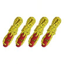 4件套露营帐篷拉绳反光绳调节器张紧器带户外拉绳，露营装备 - 彩色 - 查看 6