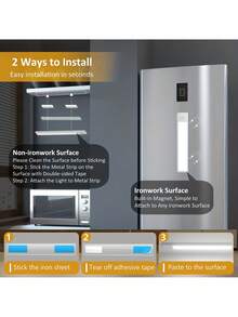 Rechargeable Motion Sensor Under Cabinet Lights | 3 Color Temperatures | Wireless USB Night Light | Indoor Closet Lights | Detachable Magnetic Under-Counter Light Fixtures | For Kitchen Cabinet Wardrobe Cupboard Stairs | USB Interface Electronic Lamp - Multicolor - View 7