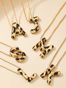 1pc Fashionable Hot-Selling Simple Alphabet Pendant Collarbone Chain Necklace - Letter - View 7