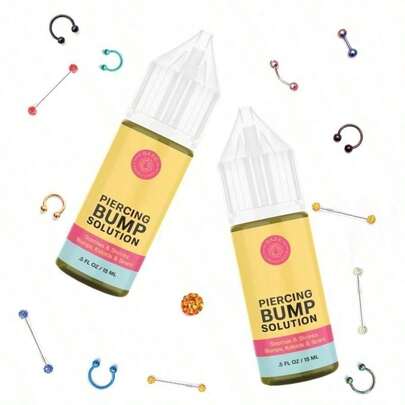 Base Labs Piercing Bump & Keloid Remover: Soothing Essential Oil For Bumps, Keloids & Scars | Suitable For Nose, Ears & Body - 15ml