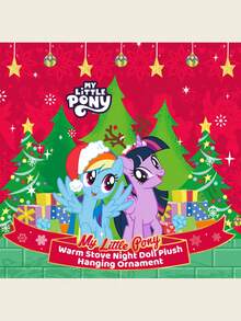 Hasbro 我的小马驹毛绒挂件，“炉边暖夜”系列，18厘米柔软毛绒玩偶，万圣节、圣诞节装饰及礼物 - 紫色 - 查看 2
