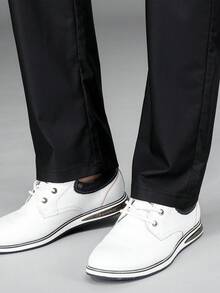 轻盈弹力休闲商务男士西裤，适合春季、夏季、秋季、婚礼、办公室、商务旅行、正式场合穿着。